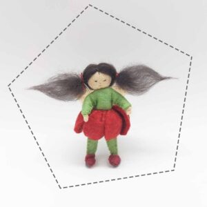 Tulipán tündér gyapjú filc figura letölthető szabásminta